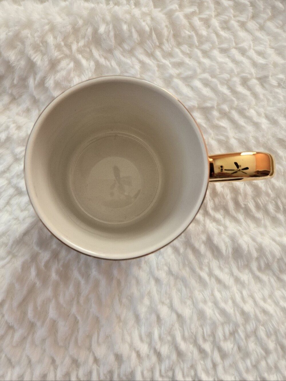 Floral Navy L Mug with Gold Handle, Rifle Paper Co For Anthropologie - Picture 2 of 6